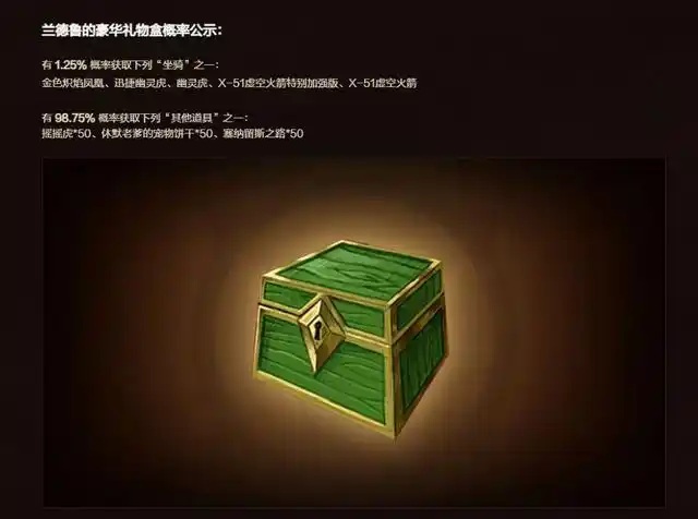 国服兰德鲁宝箱活动开启：金凤凰光耀艾泽拉斯，玩家热潮再现！